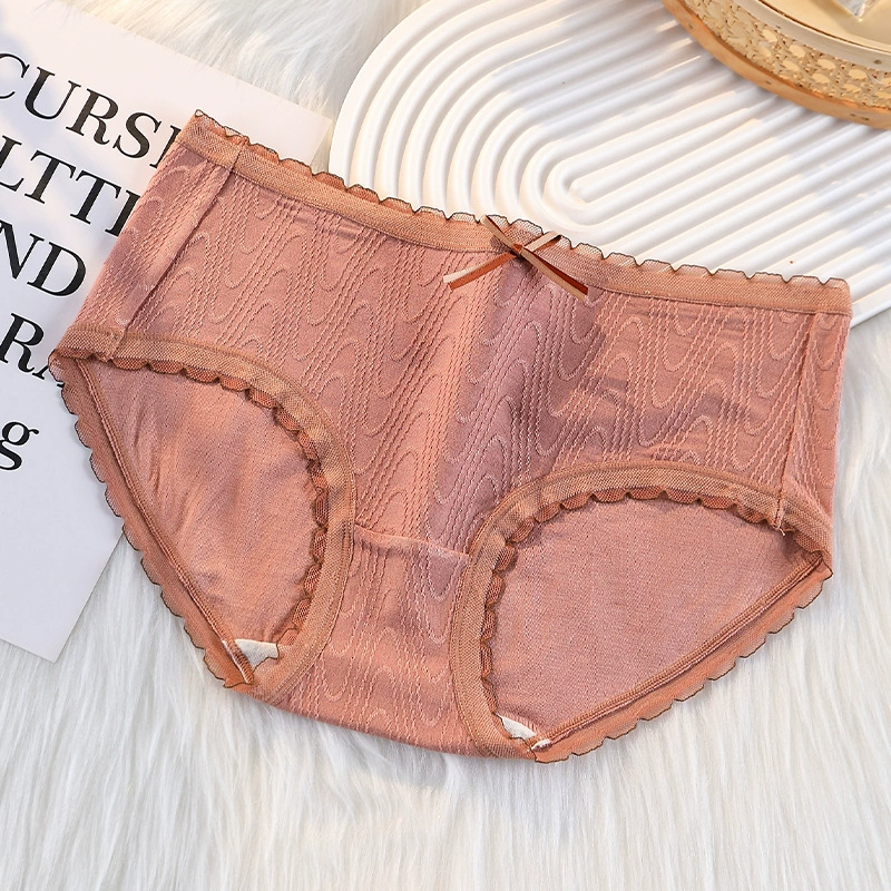 Comfortable breathable cotton antibacterial pants, mid rise, hip-accented