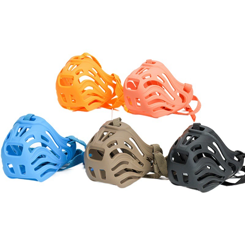 Amazon хит продаж намордник для собак Регулируемая силиконовая намордник для собак сетчатая дышащая золотистая ретривер против укусов намордник для собак