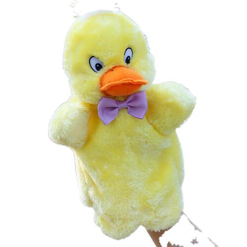 New bow tie bunny hand puppet teaching toy gloves children early education storytelling parent-child comfort plush doll
