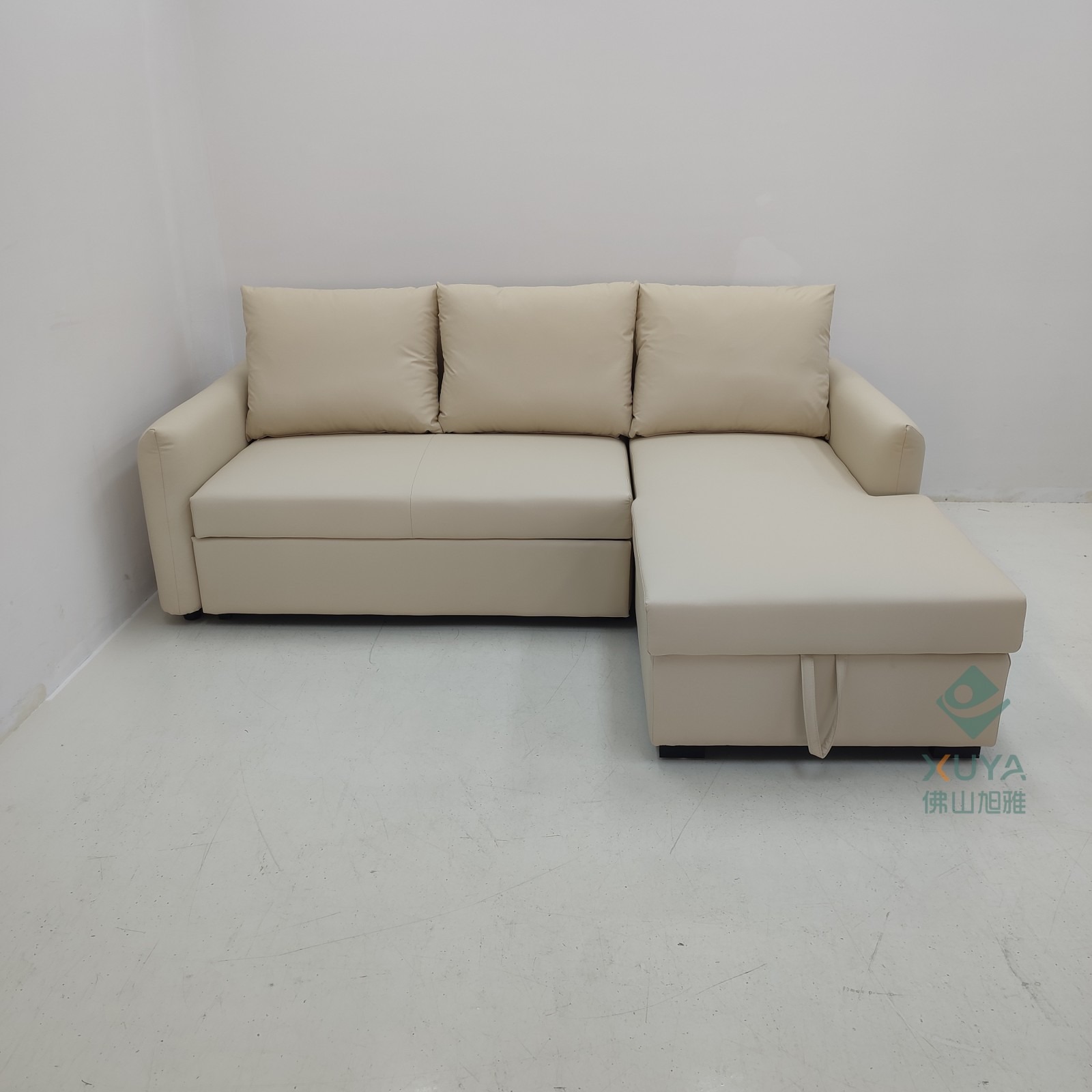 Sofá cama multifuncional moderna simple, sala de estar tipo pequeño, sofá cama de doble propósito desmontable, combinación de almacenamiento VIP