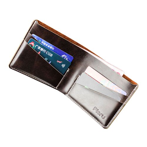 New cross-border vintage men's wallet in crazy cowhide, featuring a personalized, casual design—perfect for teens! Wholesale available.