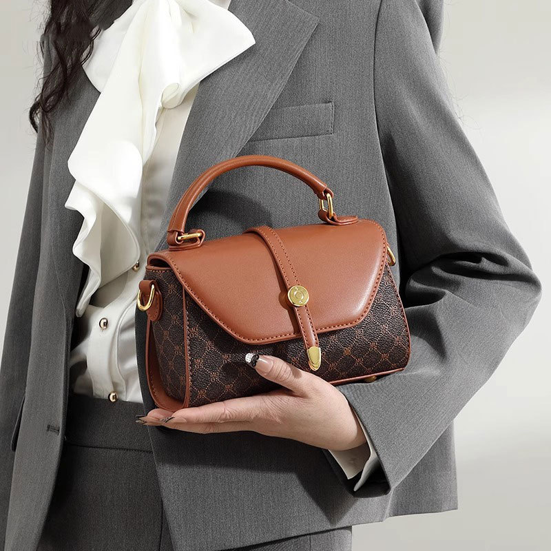 Bolso pequeño estilo madre regalo del día de la madre 2025 nuevo bolso retro presbiteriano bolso de mensajero portátil de viaje de mediana edad