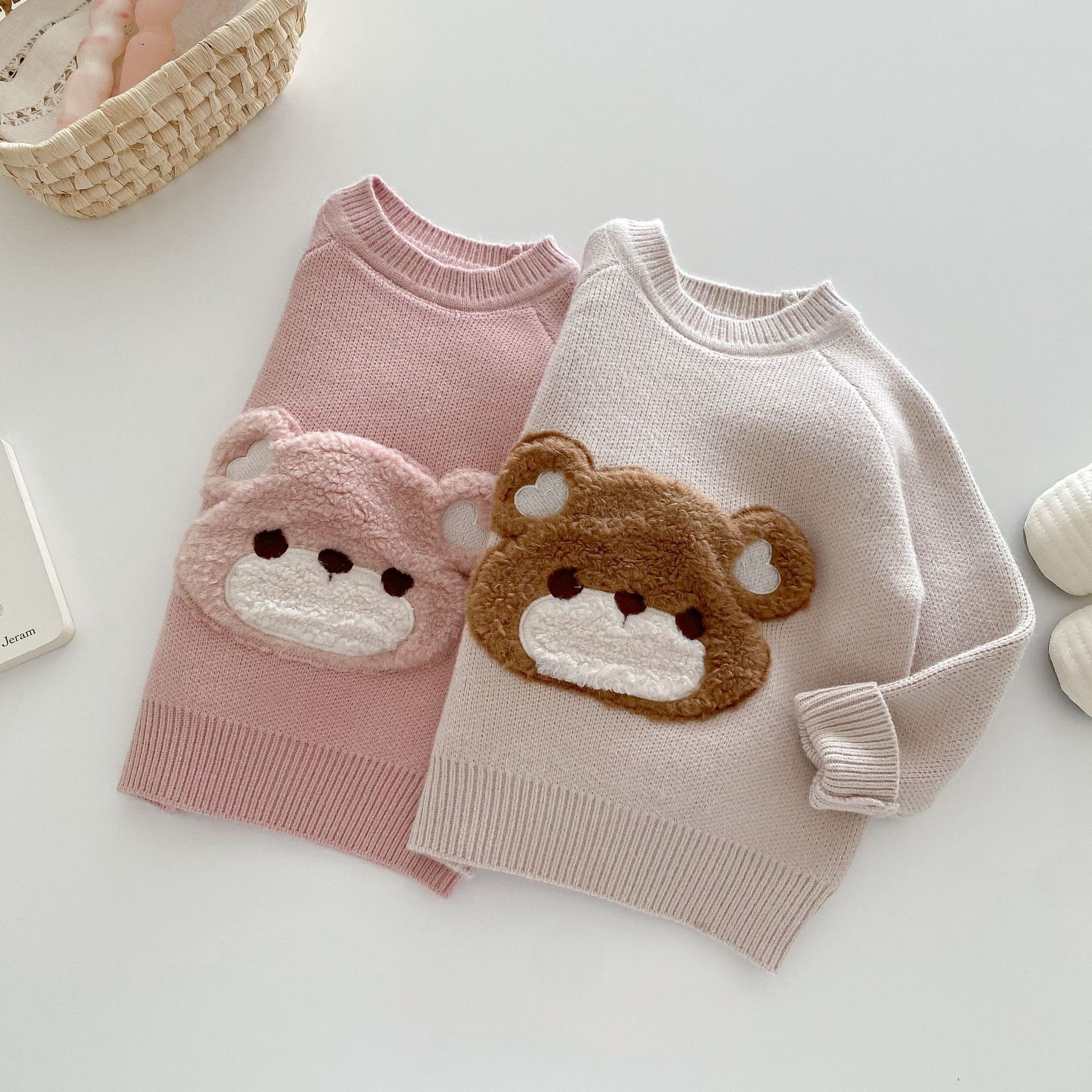 Children's autumn cute knitted fashionable sweater girl's for boys