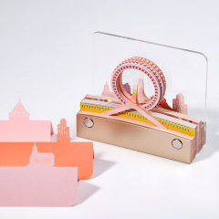 天津の目文創3d立体紙彫刻メモ