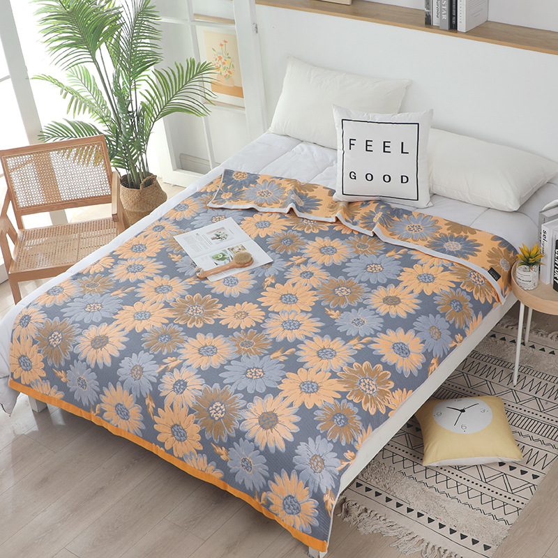 One gray sunflower blanket / 150*200CM