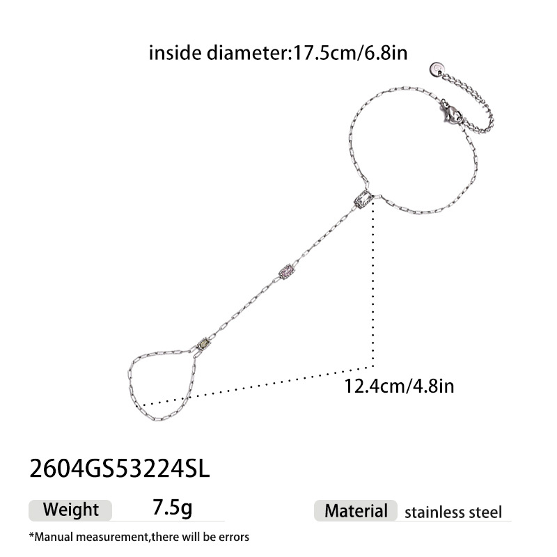 Tina Europa y los Estados Unidos acero inoxidable transfronterizo francés color Bao amor anillo de estrellas pulsera de diamantes de lujo ligera pulsera de diamantes de color