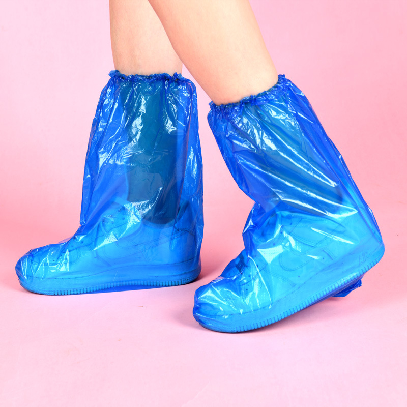 Cubierta de zapatos impermeable desechable de dibujos animados para niños, botas de lluvia en días lluviosos, impermeable al aire libre, antideslizante, cubierta de zapatos gruesa a prueba de arena