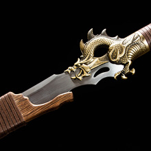 龙泉市刀剑高锰钢手工锻打六面唐剑一体春秋汉剑清剑冷兵器未开刃