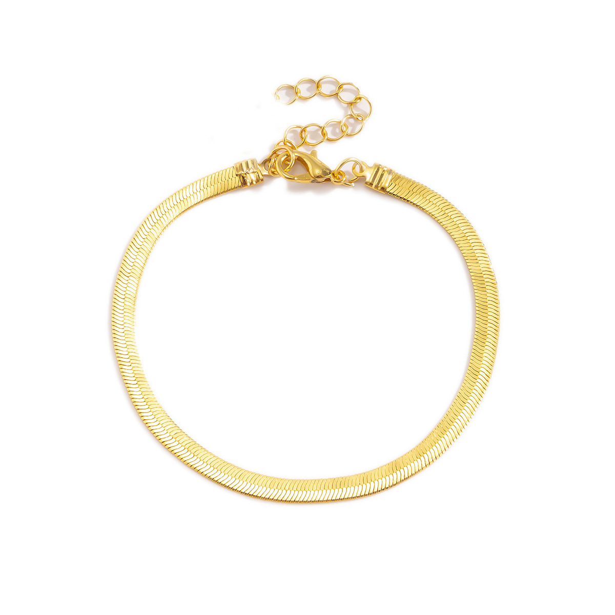 Pie de hueso de serpiente de una sola capa-dorado