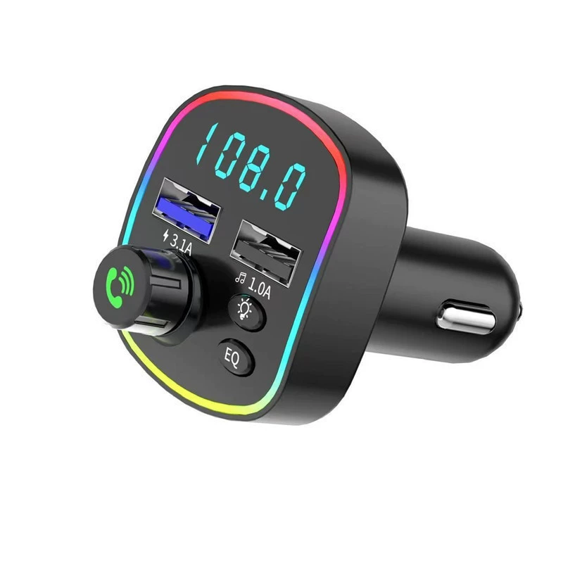 Q2 Cross -border explosion car Bluetooth MP3 player Intelligent Bluetooth chip U disk/TF card is plugged in