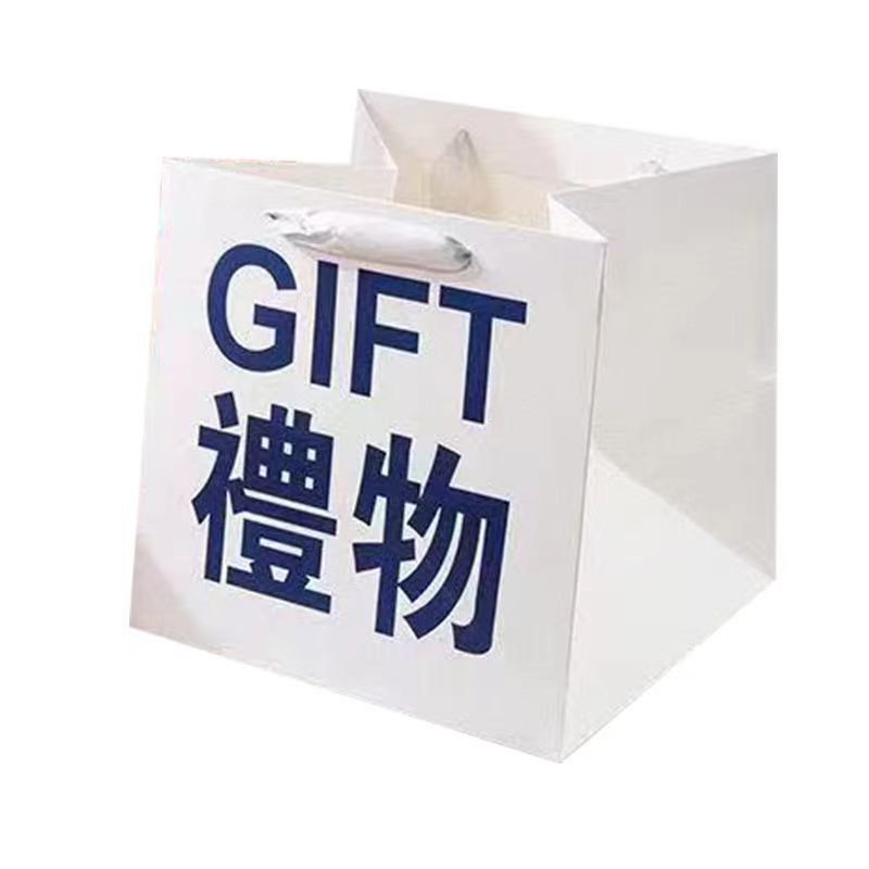 新しいギフトフラワートートバッグ正方形の厚みのあるギフトバッグバレンタインデーフラワーショップ包装トートバッグ卸売|undefined