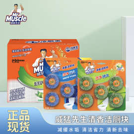 威猛先生清香洁厕宝家用实惠装马桶清洁剂蓝泡泡清洁块正品批发