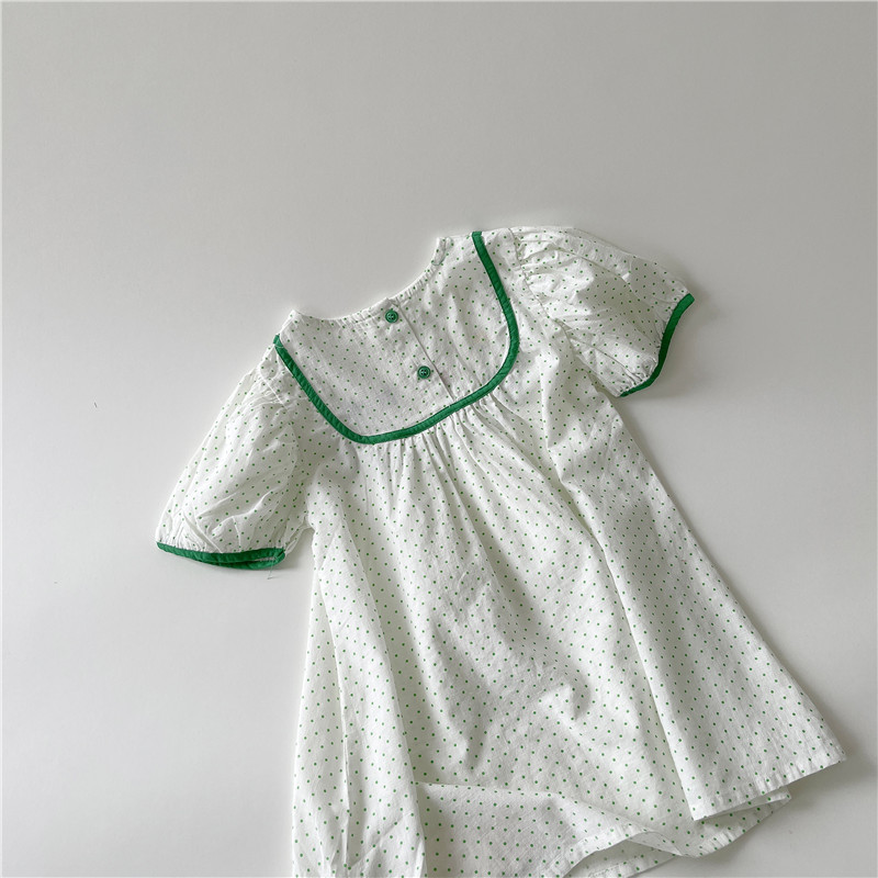 [SMS] vestido blanco de flores para niñas verano coreano vestido de princesa para bebés de verano