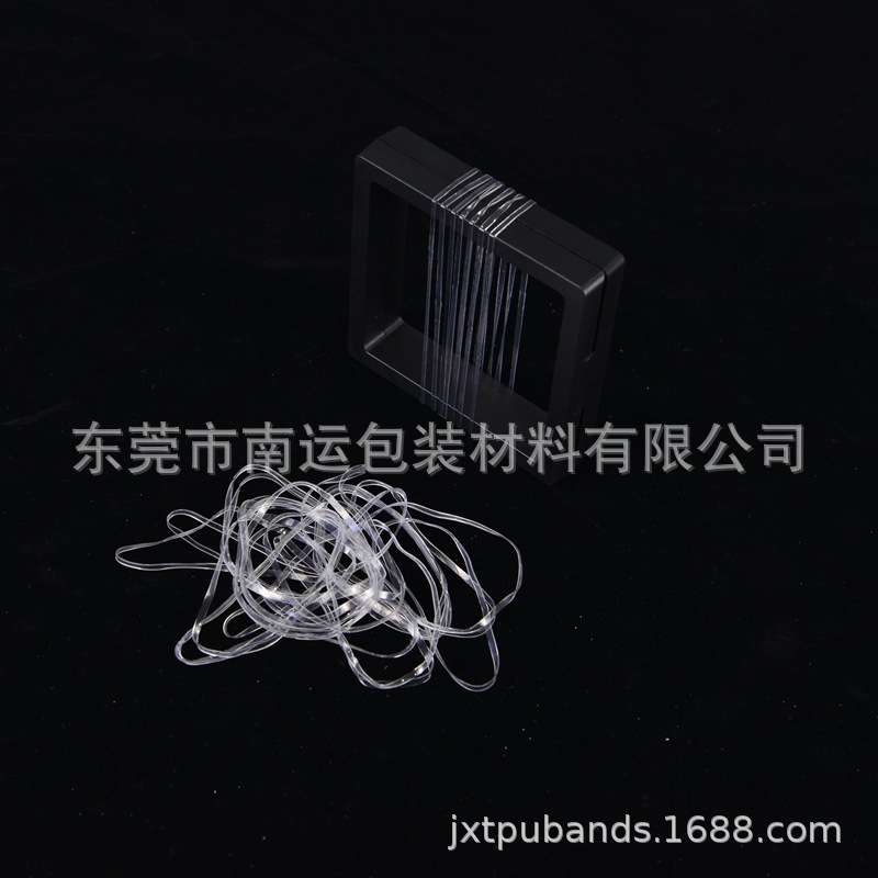 厂家现货透明橡皮筋 抗老化橡皮筋 无卤 耐老化高温皮圈皮筋