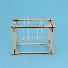 小学科技小制手工物理实验牛顿摆科科学科普教学器材模型玩具材料