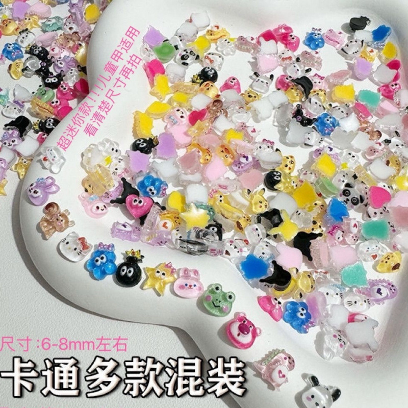 New Super Mini Cartoon Mixed DIY Toy Ornaments Accessories Landscape Kawaii Nail Art Jewelry Kuromi