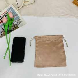 丝质束口色丁收纳袋批发新款旅行衣服整理分类皮具包包防尘防潮袋