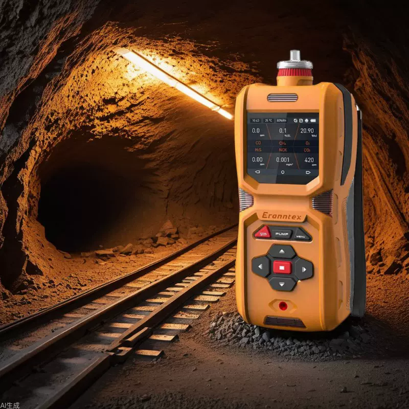 便携式六合一气体检测仪可燃气体氧气硫化氢氨气二氧化碳分析仪