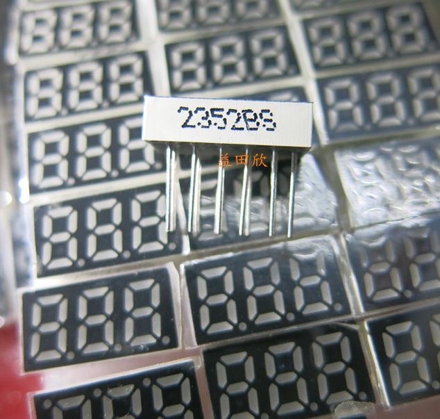 3位0.25寸3位带点红光红色 数码管LED 共阳共阴 2352AS 2532AS BS