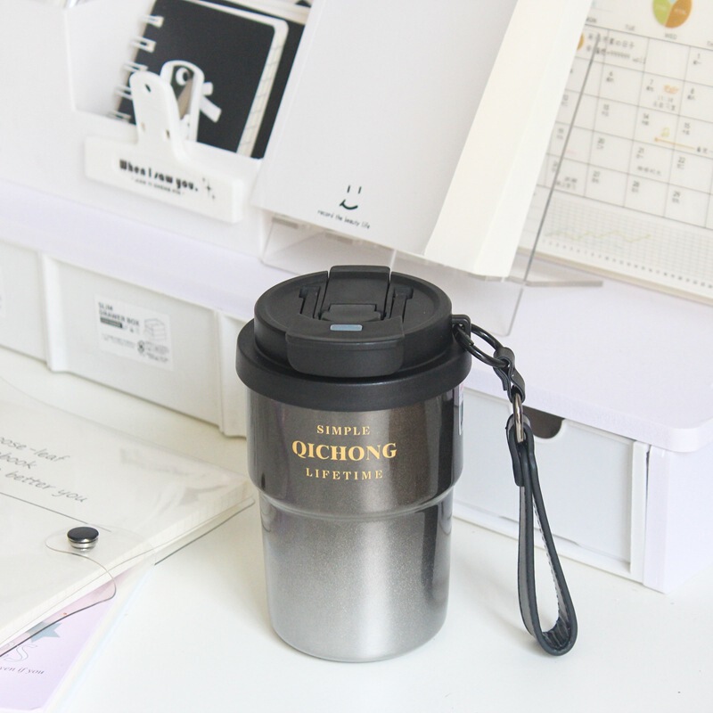 インターネットセレブスターパパコーヒーカップ 316 ステンレス鋼魔法瓶カップ高価値ダブルドリンクポータブルストローカップカスタマイズ|undefined