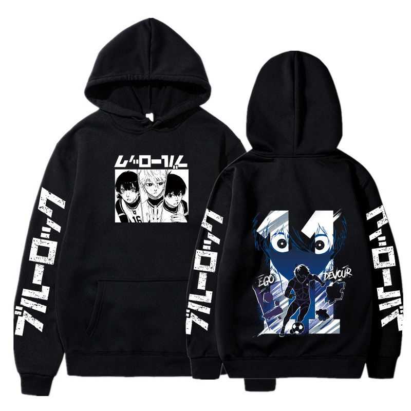 Anime BLUE LOCK Hoodie Fall Winter Long Sleeves Fleece