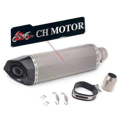 Exhaust pipe — Small Hexagonal Exhaust Pipe Modification - m-lengthened-small-hexagonal-round-tail-silver