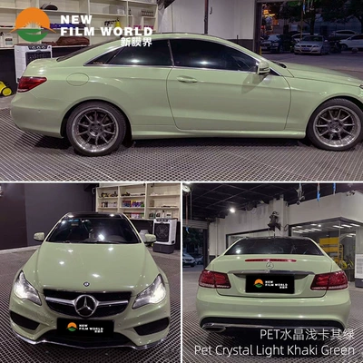 Automotive Film: Film Factory Direct color change - crystal-light-khaki-green