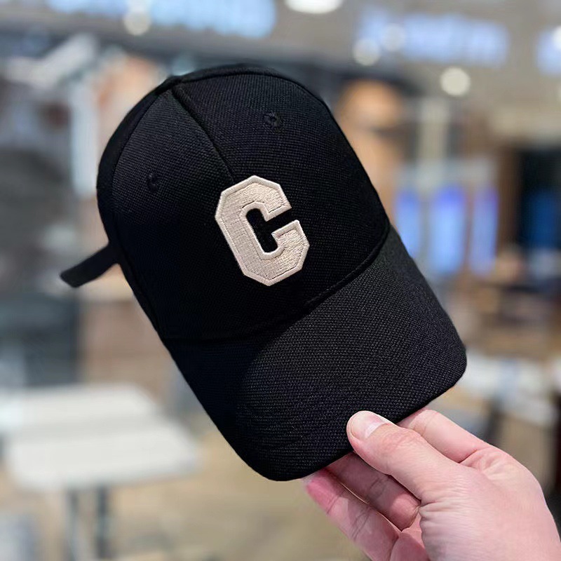 [해외직구]23 새로운 하드 탑 입체 자수 큰 C 격자 야구 모자 1세트(2EA)