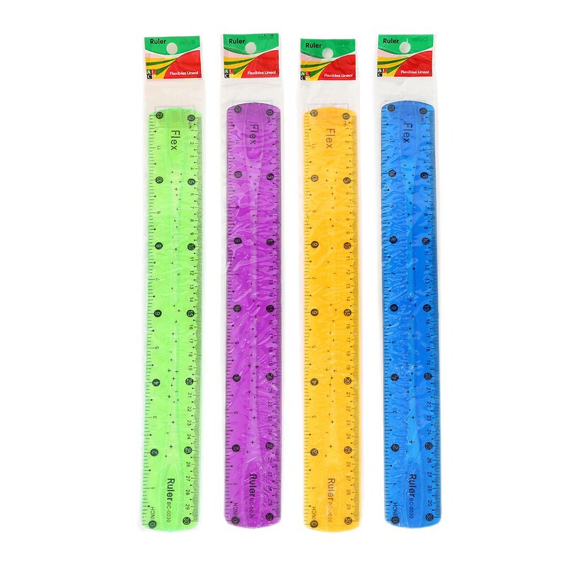 厂家现货30厘米软直尺多功能文具直尺批发创意绘图测量工具刻度尺|undefined