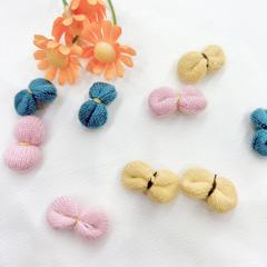 新款韓版布藝diy毛線迷你小號蝴蝶結頭繩髮飾飾品配件褲子輔料