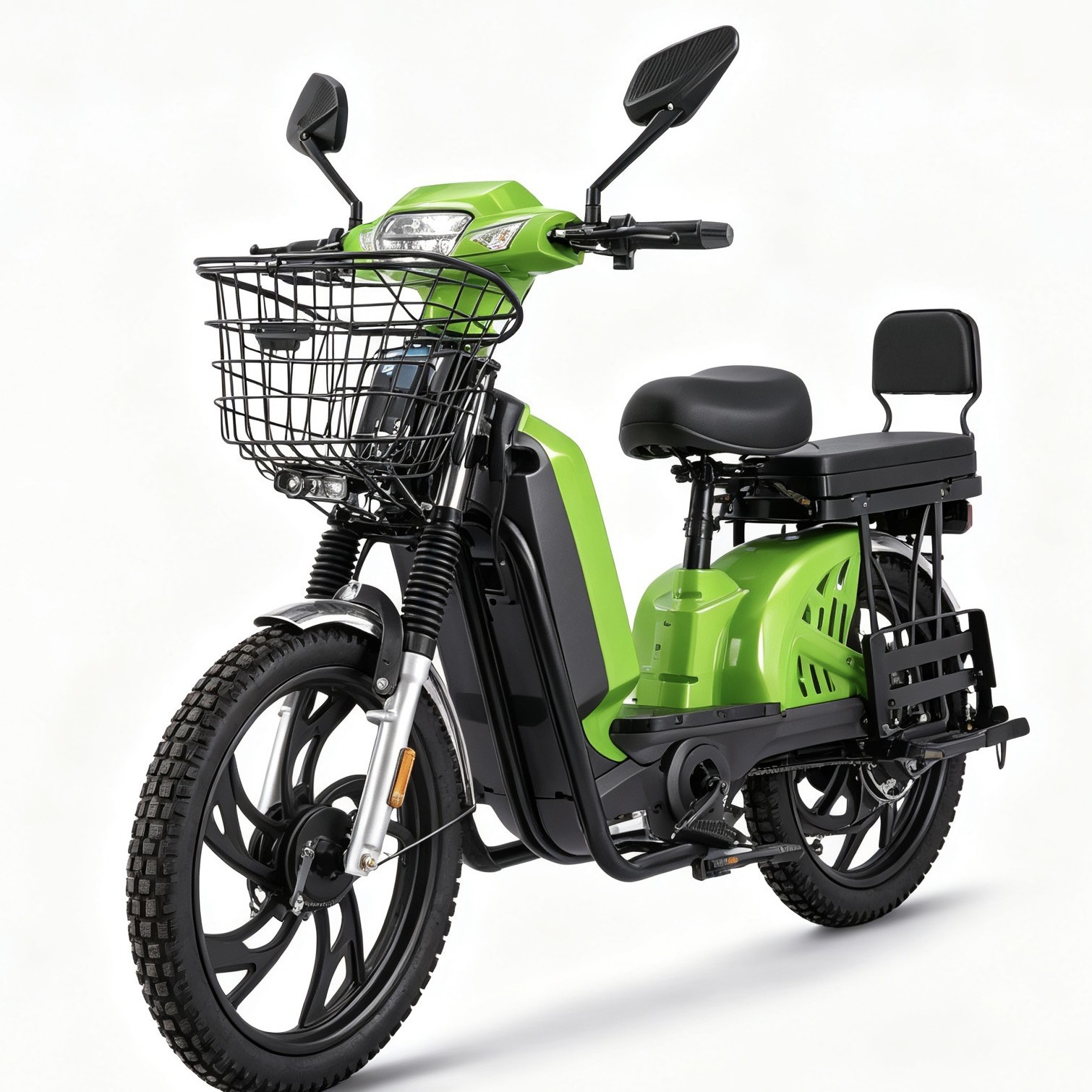 Böyük yük üçün elektrikli velosiped, səbətli, 800W motor
