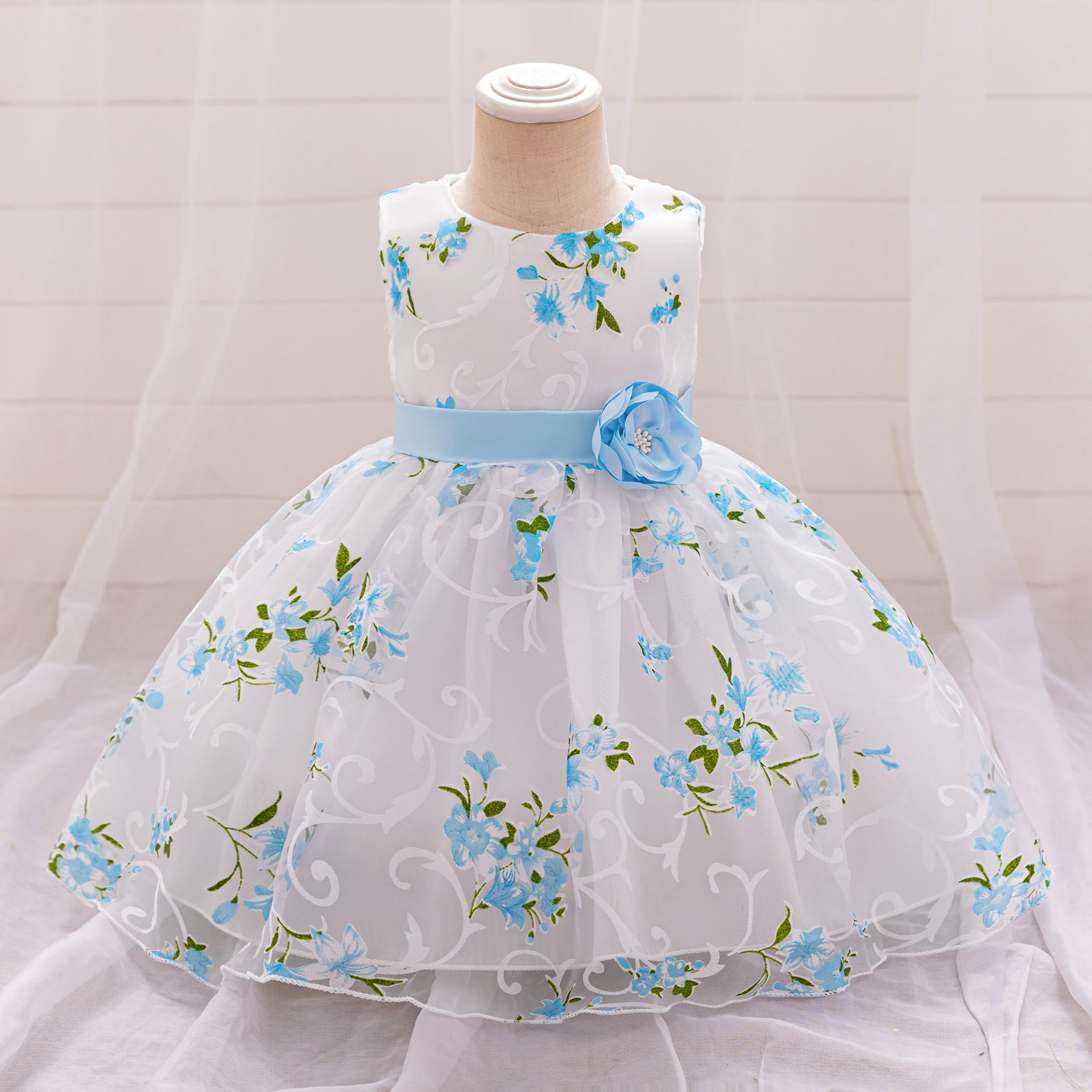Children's small princess costume for early age, wedding dress, Aliexpress, special occasion clothing 4