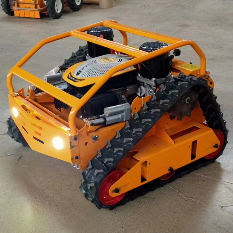 无线遥控履带式割草机 除草机草坪修剪设备 自动充电