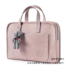 大容量电脑包防摔防震加厚手提单肩斜挎适用于苹果笔记本简约男