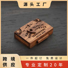 跨境定制微型灵板抽屉木制迷你木板盒桌面摆件家居装饰木质工艺品