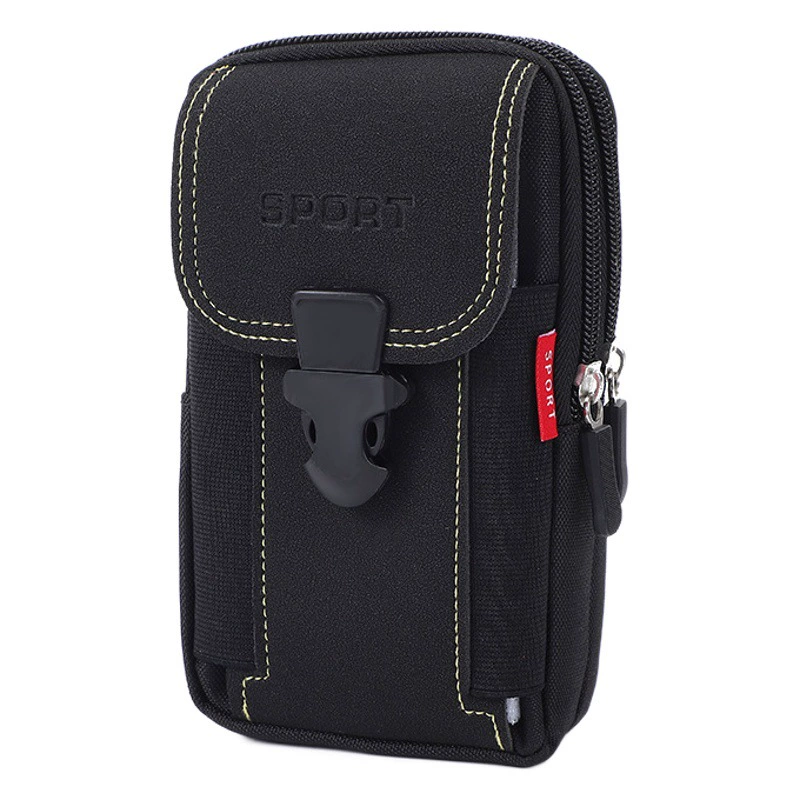 Многофункциональная поясная сумка для мужчин, подходит для ношения на поясе, горизонтальная и вертикальная сумка для телефона, портативная сумка для телефона, кошелек для монет.