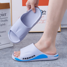 男士沙滩休闲舒适凉拖鞋 韩版潮流个性PVC平跟运动户外舒适一字拖