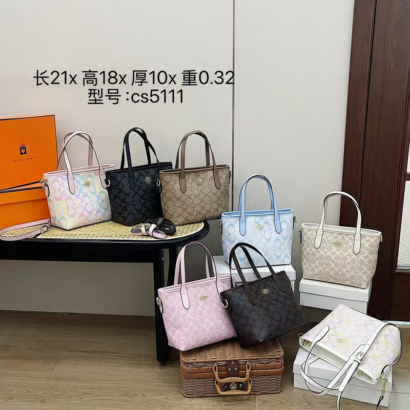 Coach C Brand Women's Classic Monogram City15 Mini Tote Bag, Shoulder Crossbody Handbag, Shopping Basket Bag Coach C Brand Women's Classic Monogram City15 Mini Tote Bag, Shoulder Crossbody Handbag, Shopping Basket Bag