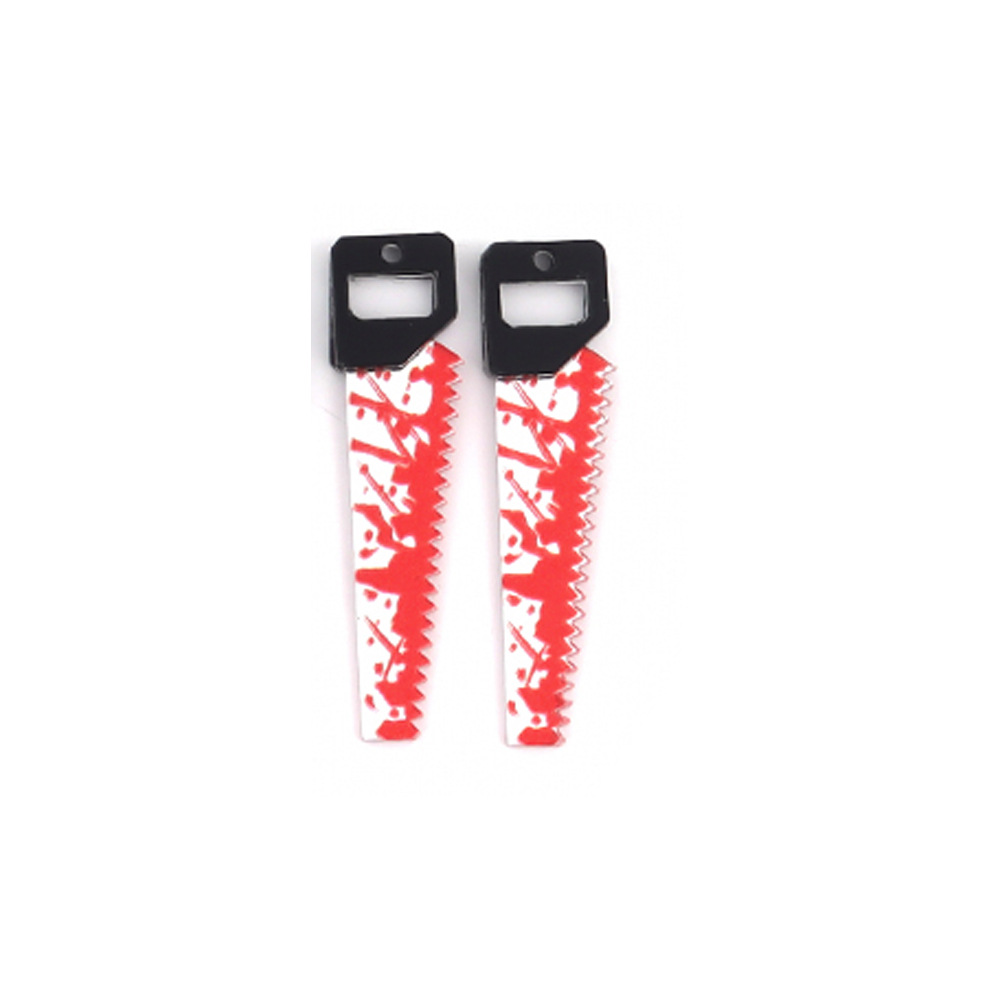 17g Weight Pendant Jewelry Making Type 52*14mm, 56*12mm, 56*14mm Jewelry Making Size DIY Jewelry Accessories Classification 10 PCS/Package Quantity Acrylic Material Halloween Festival Blade, Letter Pattern Printing Design Hip-Hop, Retro, Funny Style 10 PCS/Package 52*14mm 56*12mm 56*14mm Arylic Blade Letter Pendant 22