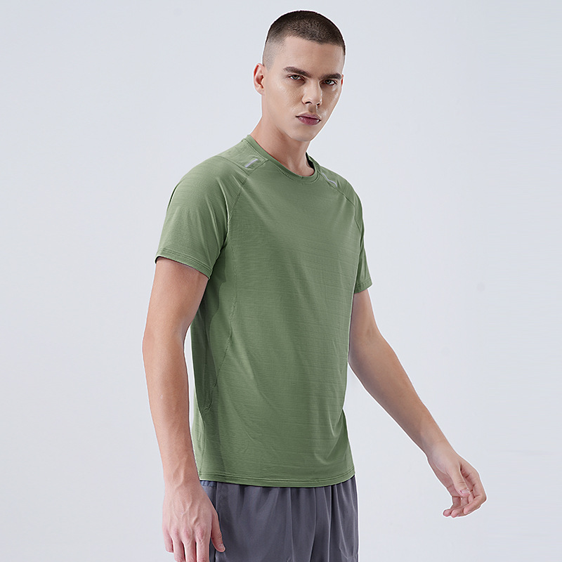 Camiseta Deportiva de Manga Corta para Hombre, Estilo Informal, para Verano 2025, Cuello Redondo, para Deportes al Aire Libre, Fitness y Running