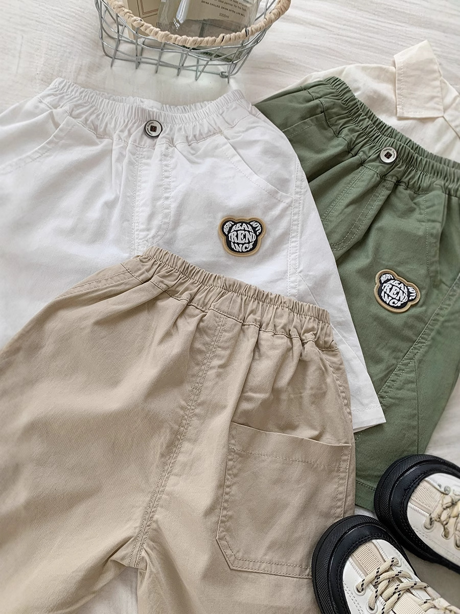 7896 pantalones anti-mosquitos para niños pantalones de herramientas de verano para niños 2025 nuevos pantalones casuales delgados sueltos para niños de verano image 5