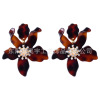 Fashionable resin, universal acrylic earrings, European style, Korean style