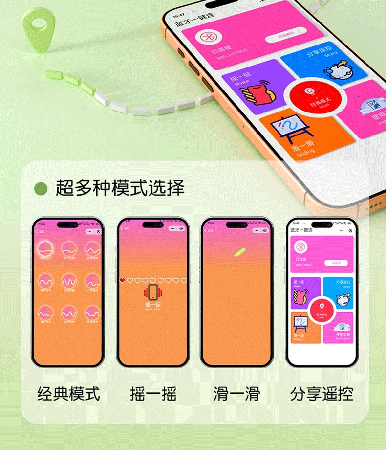 Wearable App-Controlled Vibrator for Women, Quiet Silicone Clover Design, Wireless Remote — detail image 24