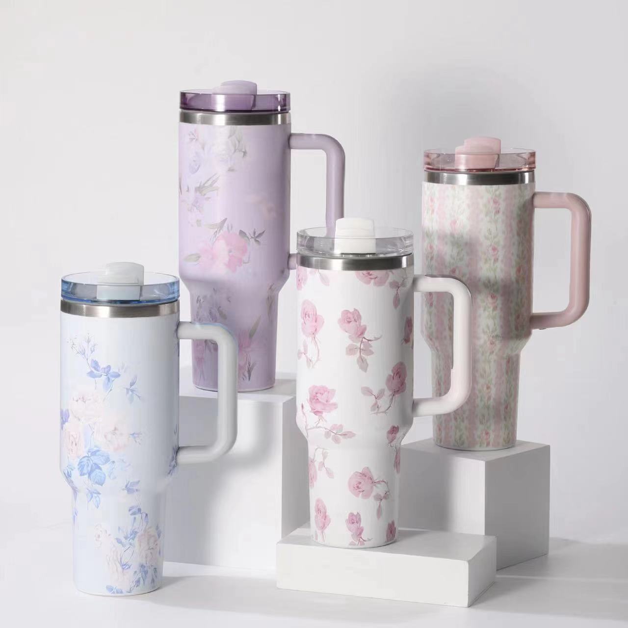 925g Weight Thermos Cup Kitchen and drinking utensils 1 Piece Quantity Daily Occasion 201 Stainless Steel, 304 Stainless Steel Material Flower Pattern Casual Style Casual Flower 201 Stainless Steel 304 Stainless Steel Thermos Cup 1 Piece 5