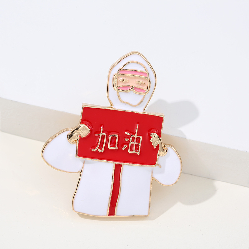 Broches médicos creativos diseño cute de dibujos animados para doctor y enfermera – joyería decorativa de alta gama.