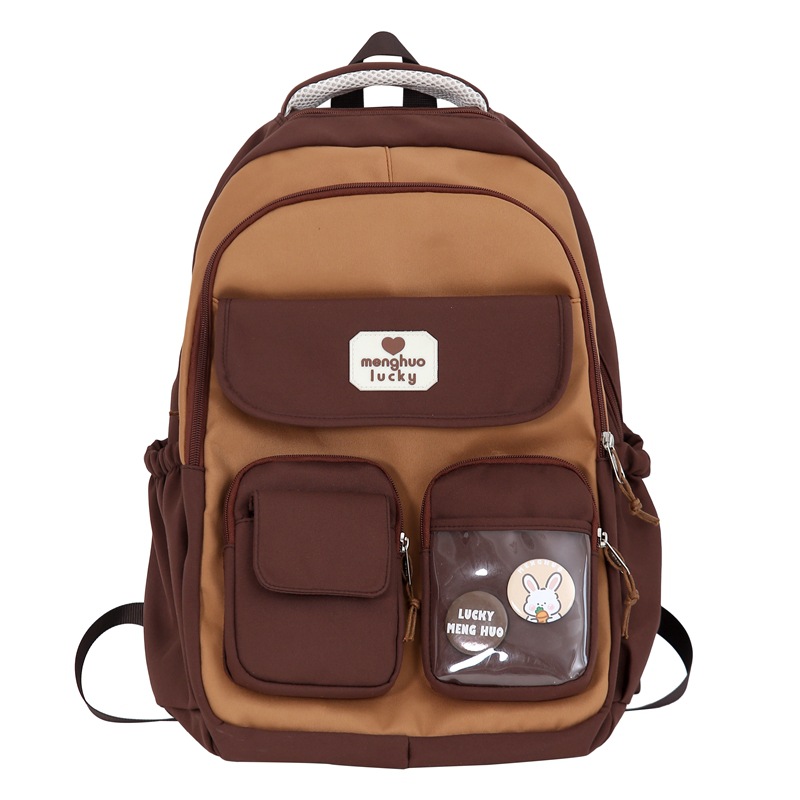 Mochila estudiante universitario estilo preppy mochila de computadora de viaje estudiante de secundaria mochila de nylon ins