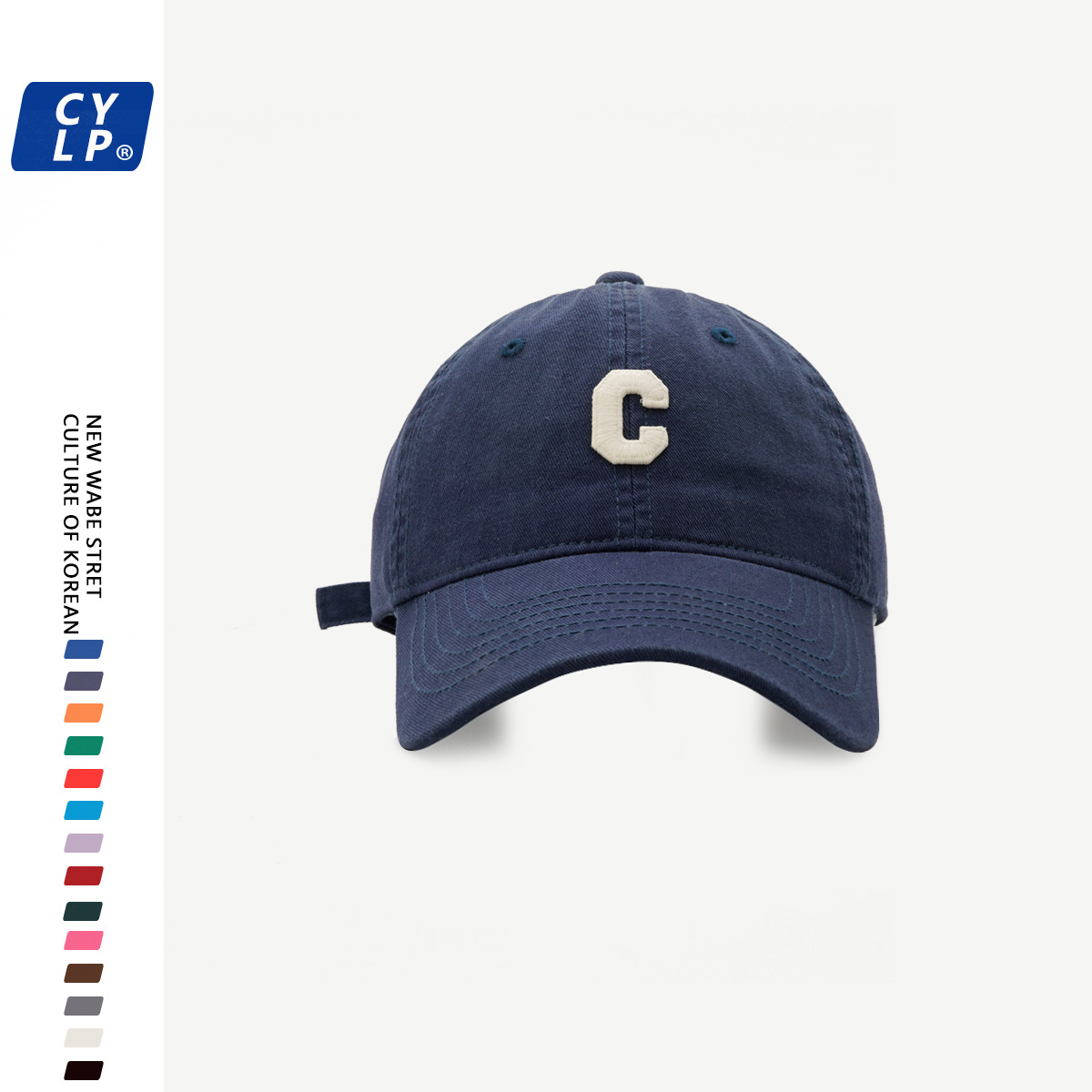 藏青色 28-新C字母棒球帽