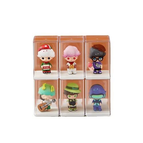 Trendy hand-made box model doll storage box PC transparent hand-made box display rack storage display box