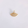 Sophisticated copper zirconium, geometric pendant, accessory, wholesale