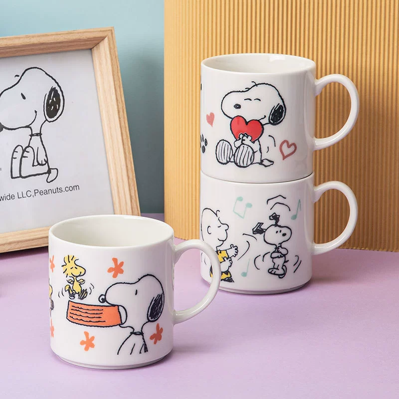 Японская импортная оригинальная авторизованная чашка марки Snoba, peanuts комиксы, серия charm life, керамическая чашка для воды